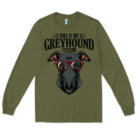 Army Green greyhound t  shirt greyhound t  shirt (3) Long Sleeve Tee - PixelFlow