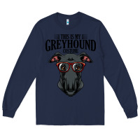 Navy greyhound t  shirt greyhound t  shirt (3) Long Sleeve Tee - PixelFlow