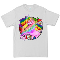 Dove Grey Pride unicorn Premium Tee - FaDigitalArtStudio