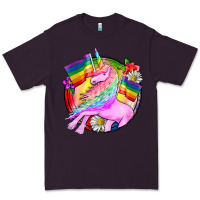 Plum Pride unicorn Premium Tee - FaDigitalArtStudio