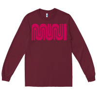 Burgundy sf muni bart    muni Long Sleeve Tee - PixelFlow