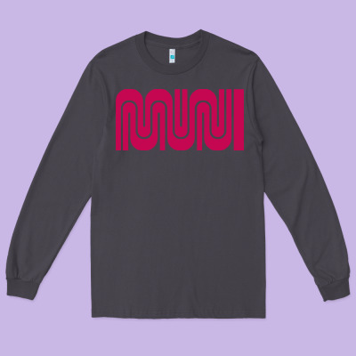 Sf Muni Bart    Muni Long Sleeve Tee Designed By Pixelflow