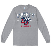 Heather Grey liberty university flames football lynchburg virginia sparky the eagle Long Sleeve Tee - PixelFlow