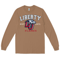 Toasted Coconut liberty university flames football lynchburg virginia sparky the eagle Long Sleeve Tee - PixelFlow