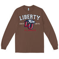 Chestnut liberty university flames football lynchburg virginia sparky the eagle Long Sleeve Tee - PixelFlow