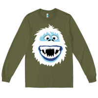 Army Green bumble face Long Sleeve Tee - PixelFlow