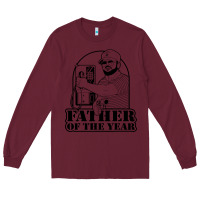 Burgundy Gary Plauche Long Sleeve Tee - PixelFlow