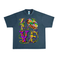 Midnight Navy mardi gras love with king cake Urban Heavy Tee - RanaPortraitStore