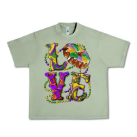 Oil Green mardi gras love with king cake Urban Heavy Tee - RanaPortraitStore