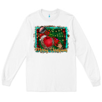 White merry Christmas teacher Long Sleeve Tee - CowhideDigitalArt