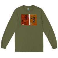 Army Green It’s Always Sunny Painting Long Sleeve Tee - PixelFlow
