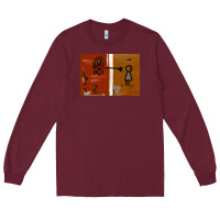 Burgundy It’s Always Sunny Painting Long Sleeve Tee - PixelFlow