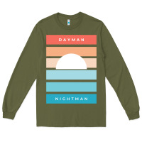 Army Green DAYMAN NIGHTMAN - It's Always Sunny Long Sleeve Tee - PixelFlow