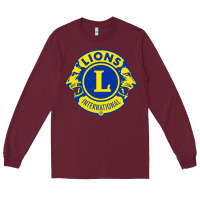 Burgundy lions clubs international classic Long Sleeve Tee - PixelFlow