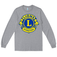 Heather Grey lions clubs international classic Long Sleeve Tee - PixelFlow