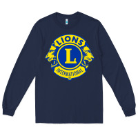 Navy lions clubs international classic Long Sleeve Tee - PixelFlow