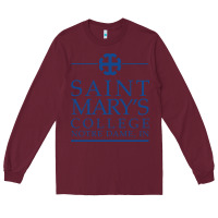 Burgundy saint mary's college belles Long Sleeve Tee - PixelFlow