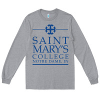 Heather Grey saint mary's college belles Long Sleeve Tee - PixelFlow