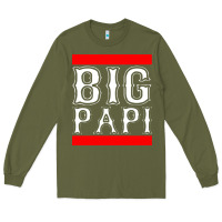 Army Green big papi Long Sleeve Tee - PixelFlow