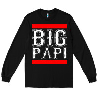 Black big papi Long Sleeve Tee - PixelFlow