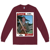 Burgundy Wendy torrance vinatge baseball card Long Sleeve Tee - PixelFlow
