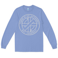 Colony Blue Crass   There Is No  Authority But Yourself Classic Long Sleeve Tee - PixelFlow