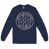 Navy Crass   There Is No  Authority But Yourself Classic Long Sleeve Tee - PixelFlow