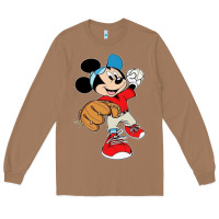 Toasted Coconut micky-playing-baseball-cartoon-illustration-- Long Sleeve Tee - PixelFlow
