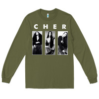 Army Green Cher, Cher Heart of Stone, Cher Cher Cher Cher Cher, Cher Cher Cher Ch Long Sleeve Tee - PixelFlow