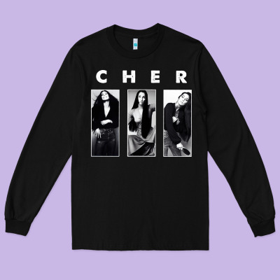 Cher, Cher Heart Of Stone, Cher Cher Cher Cher Cher, Cher Cher Cher Ch Long Sleeve Tee Designed By Pixelflow