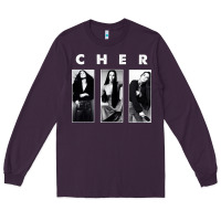 Plum Cher, Cher Heart of Stone, Cher Cher Cher Cher Cher, Cher Cher Cher Ch Long Sleeve Tee - PixelFlow