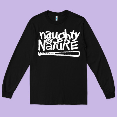 Naughty By Nature Long Sleeve Tee Designed By Pixelflow