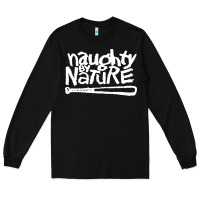 Black naughty by nature Long Sleeve Tee - PixelFlow