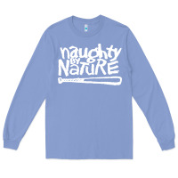 Colony Blue naughty by nature Long Sleeve Tee - PixelFlow