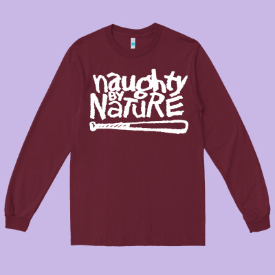 Naughty By Nature Long Sleeve Tee Designed By Pixelflow