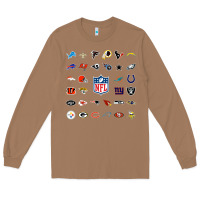 Toasted Coconut american football team collage    wall art Long Sleeve Tee - PixelFlow