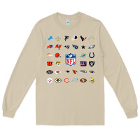 Mushroom american football team collage    wall art Long Sleeve Tee - PixelFlow