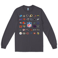 Smoke american football team collage    wall art Long Sleeve Tee - PixelFlow