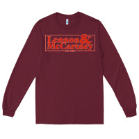 Burgundy lennon & mccartney Classic Long Sleeve Tee - PixelFlow