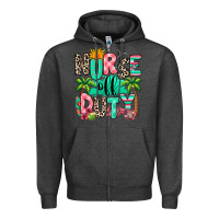 Charcoal Heather nurse off duty summer break Zipper Hoodie - RanaPortraitStore