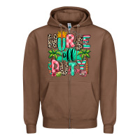 Chestnut nurse off duty summer break Zipper Hoodie - RanaPortraitStore