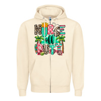 Nurse Off Duty Summer Break Zipper Hoodie | Teevron