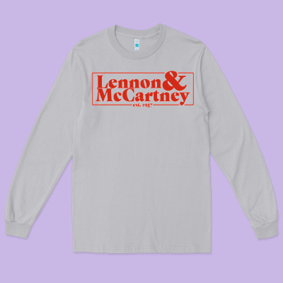 Lennon & Mccartney Classic Long Sleeve Tee Designed By Pixelflow
