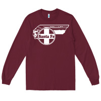 Burgundy big chief clean santa fe railroad Long Sleeve Tee - PixelFlow
