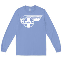 Colony Blue big chief clean santa fe railroad Long Sleeve Tee - PixelFlow