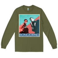Army Green Inglorious Basterds - Bongiorno poster GIFT Long Sleeve Tee - PixelFlow