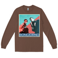 Chestnut Inglorious Basterds - Bongiorno poster GIFT Long Sleeve Tee - PixelFlow