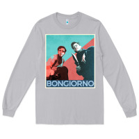 Moon Dust Inglorious Basterds - Bongiorno poster GIFT Long Sleeve Tee - PixelFlow