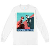 White Inglorious Basterds - Bongiorno poster GIFT Long Sleeve Tee - PixelFlow