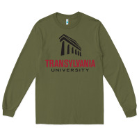 Army Green transylvania university Long Sleeve Tee - PixelFlow